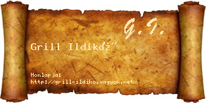 Grill Ildikó névjegykártya